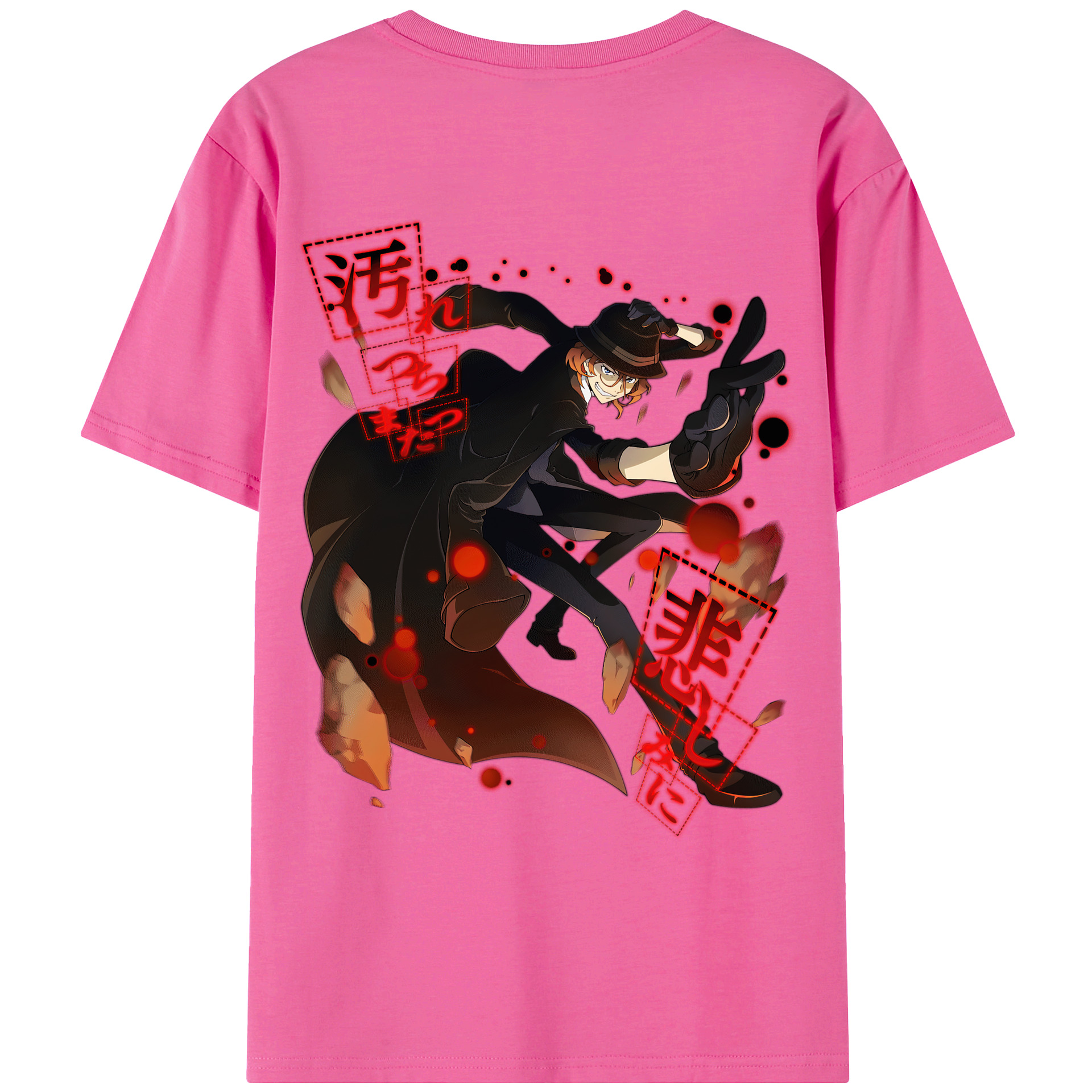 （画像用） 文豪ストレイドッグス Bungo Stray Dogs レディース半袖Tシャツ(バックプリント)